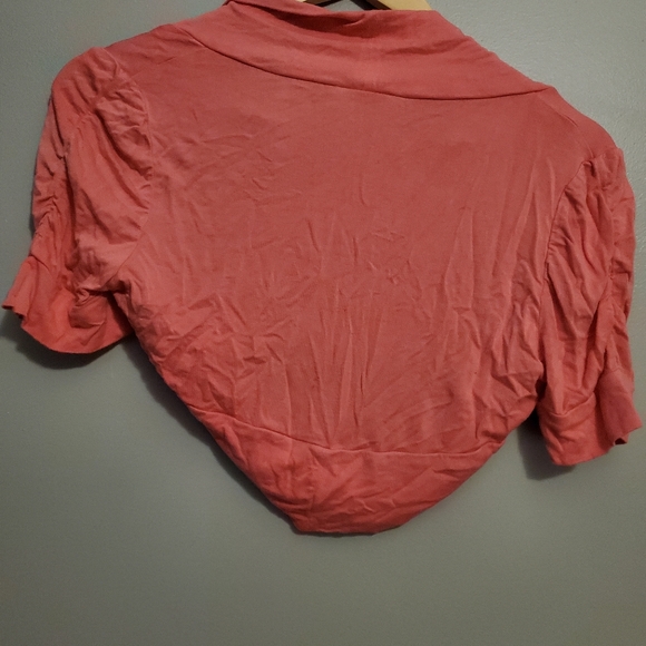 Seduction Hot Pink Cropped Sweater/Shirt - Size M - Picture 6 of 6